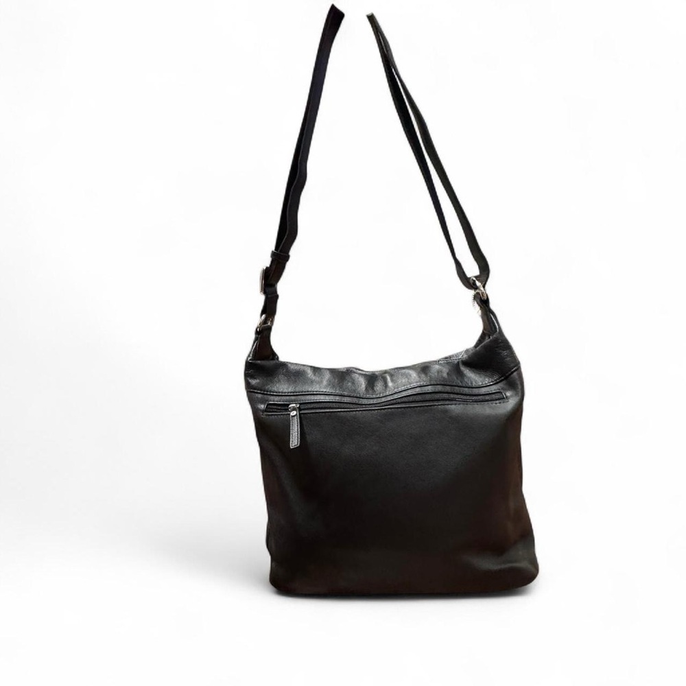 Danier Black Genuine Leather Crossbody Shoulder Bag - Picture 2 of 16